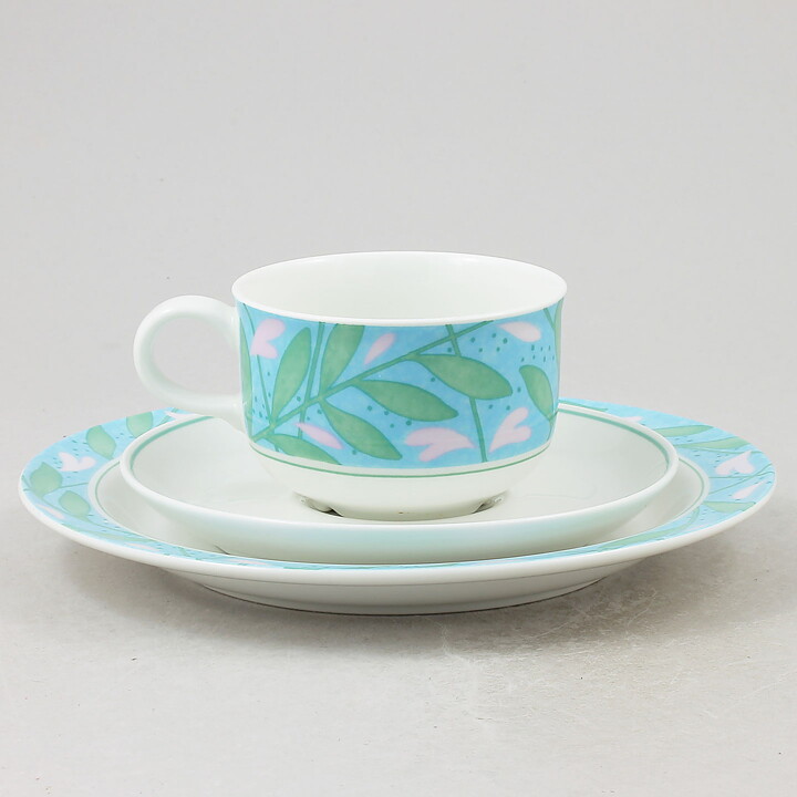Suzanne Öhlén (Dalarö 1985) Breakfast Set with Colorful Flower Decor  [Sample Images]
