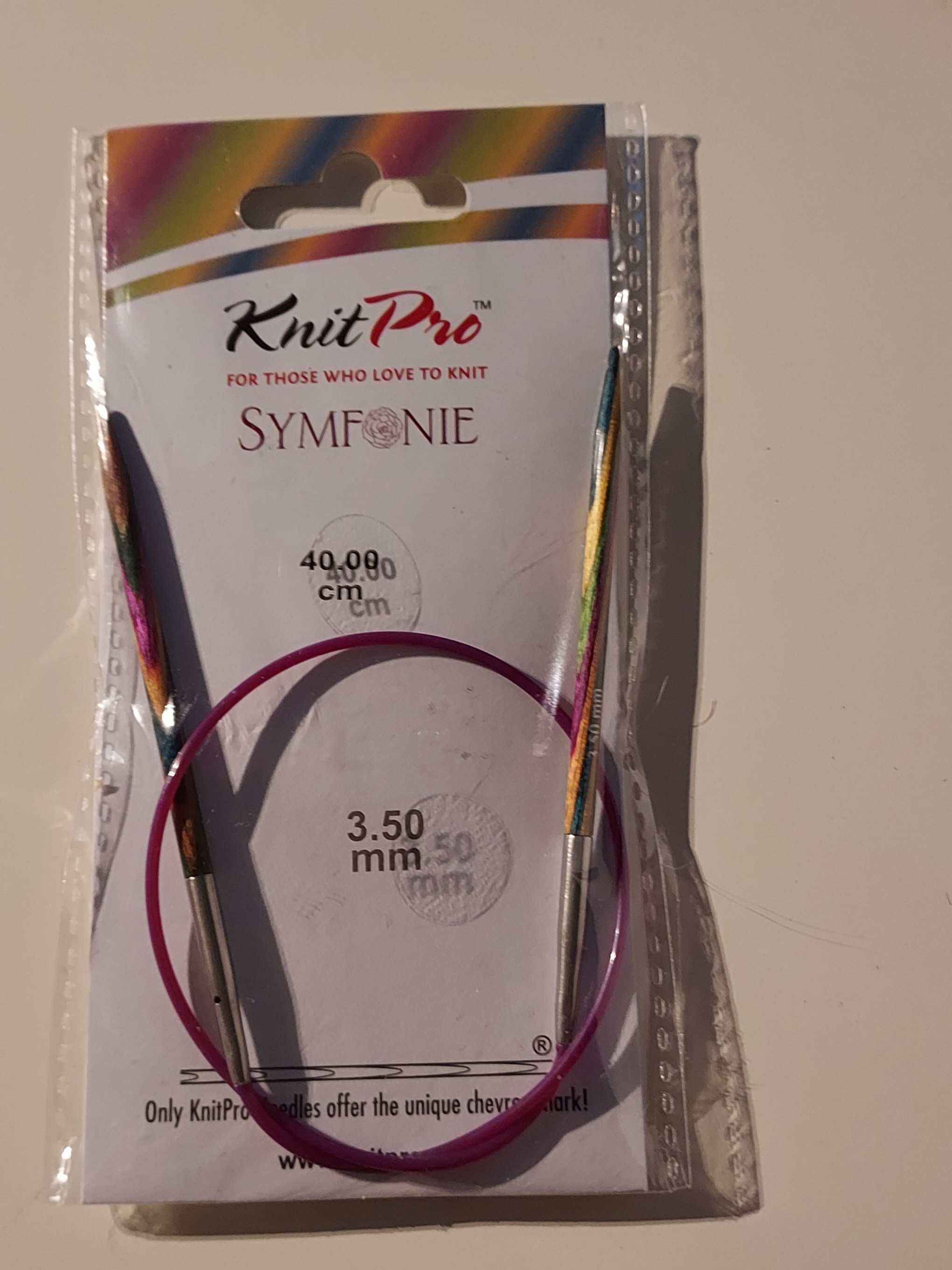 Rundstickor KnitPro Symfonie trä 40cm 3.5mm