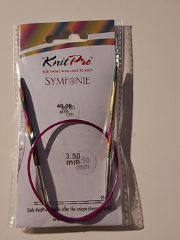 Rundstickor KnitPro Symfonie trä 40cm 3.5mm
