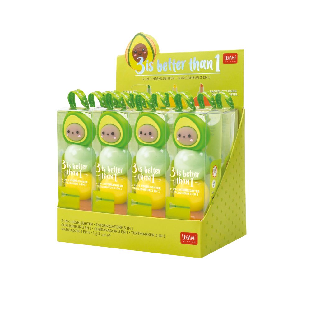3-i-1-Highlighters, Avocado - 2