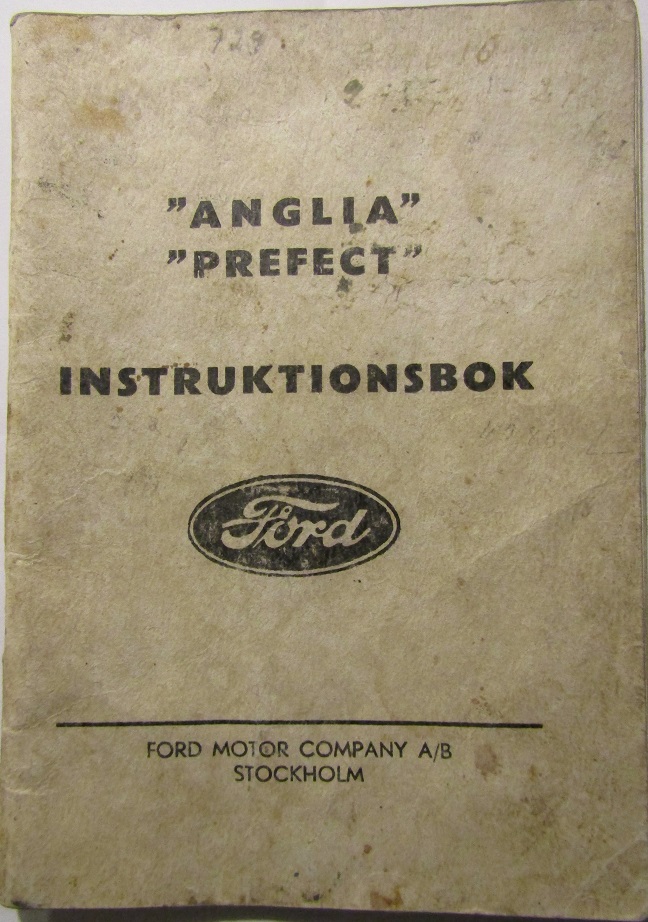 1949 Ford Anglia och Prefect Instruktionsbok svensk