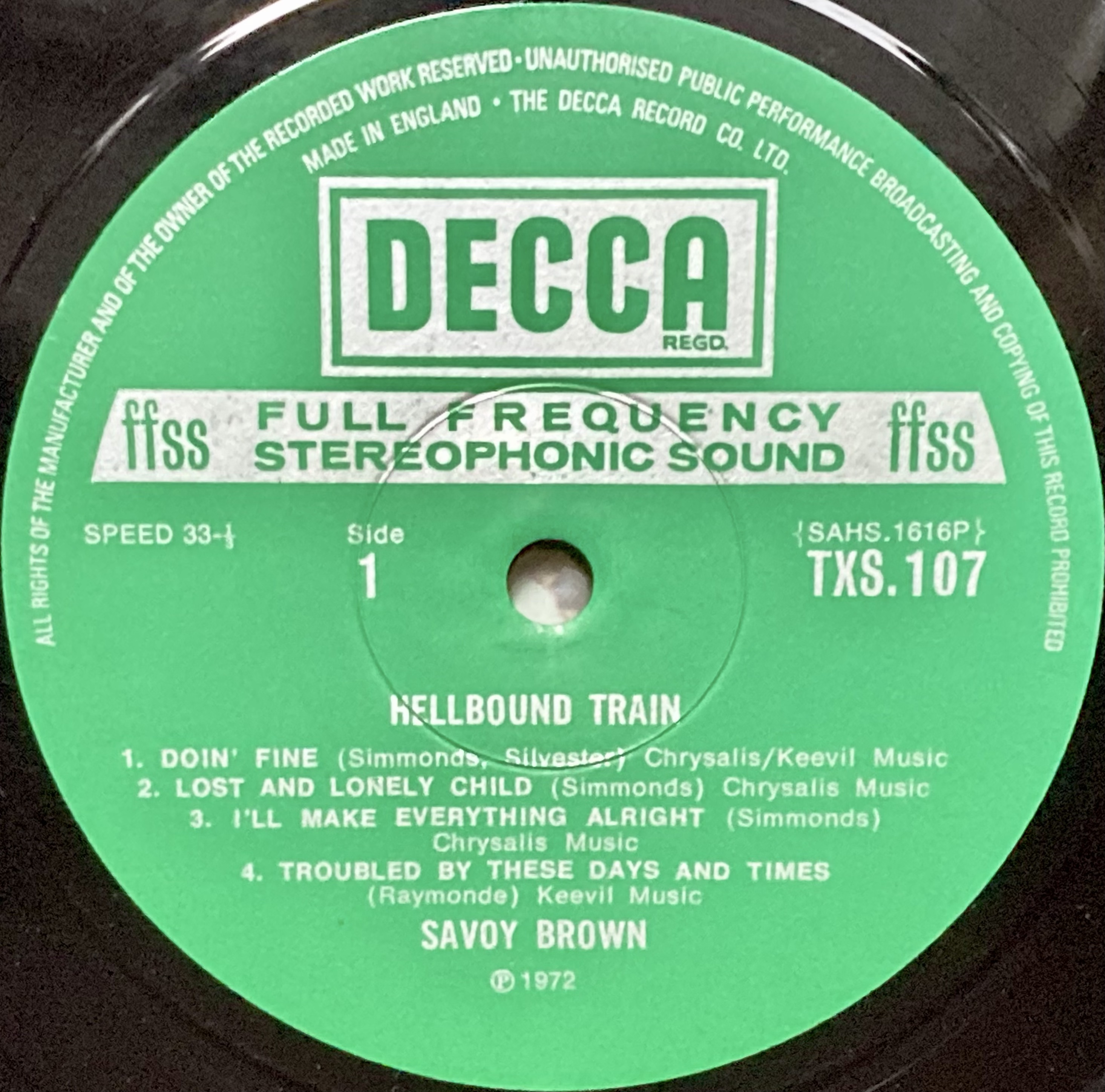 SAVOY BROWN - Hellbound train UK-orig LP 1972 - 5