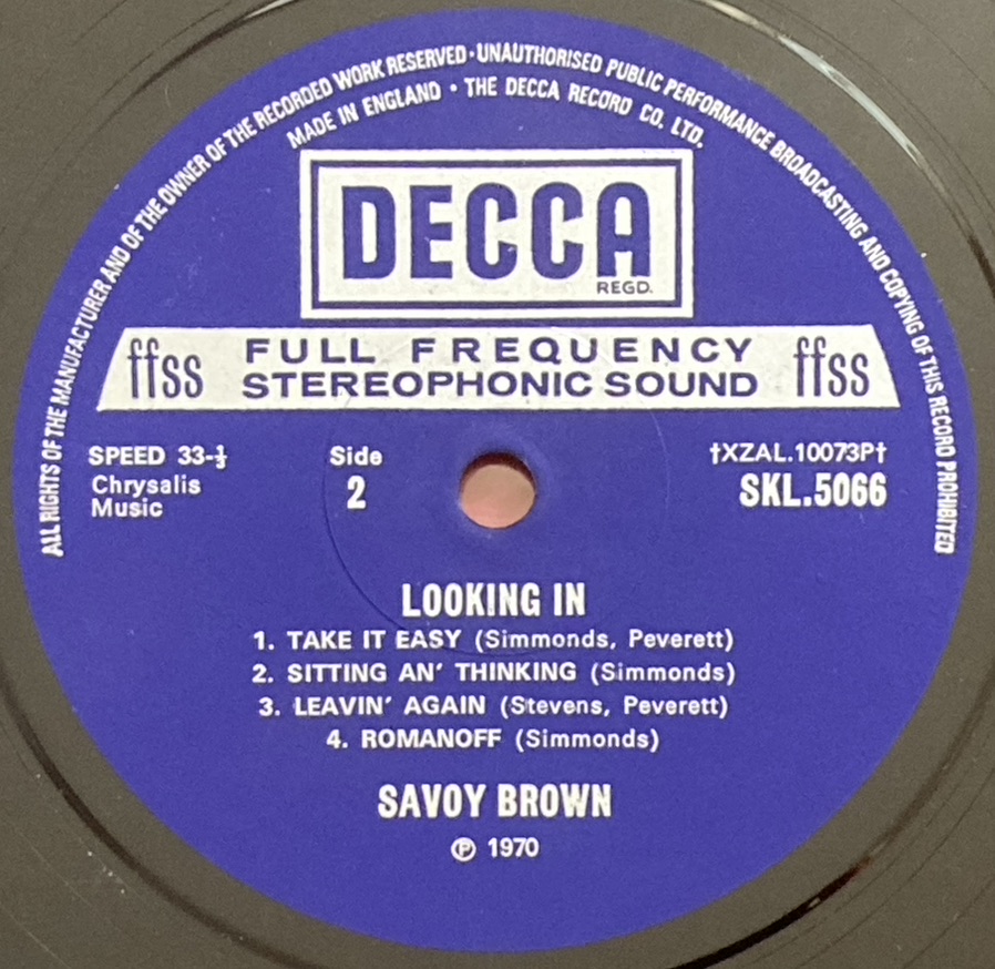 SAVOY BROWN - Looking in UK-orig LP 1970 - 5