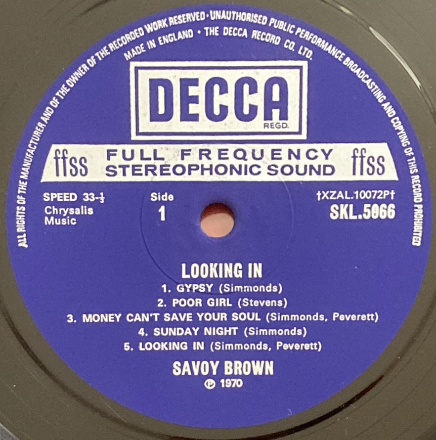 SAVOY BROWN - Looking in UK-orig LP 1970 - 4