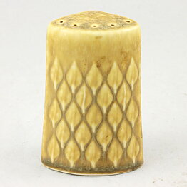 Jens Quistgaard (Relief 1959) Beige Shaker with Leaf Pattern 9 cm