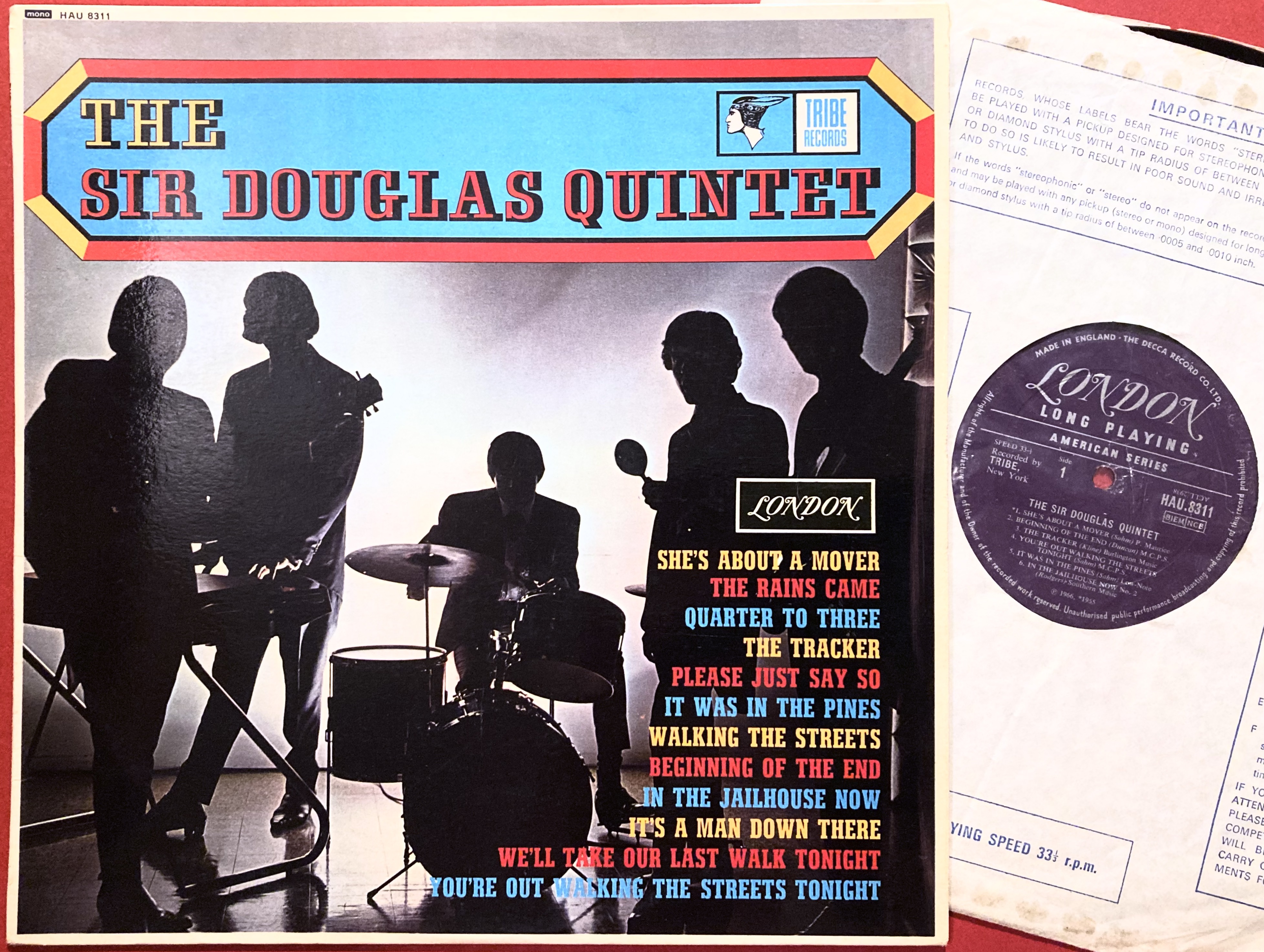 SIR DOUGLAS QUINTET - "same" UK-orig LP 1967