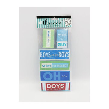 Me & My Big Ideas Threads Jumbo Woven Labels - Boys