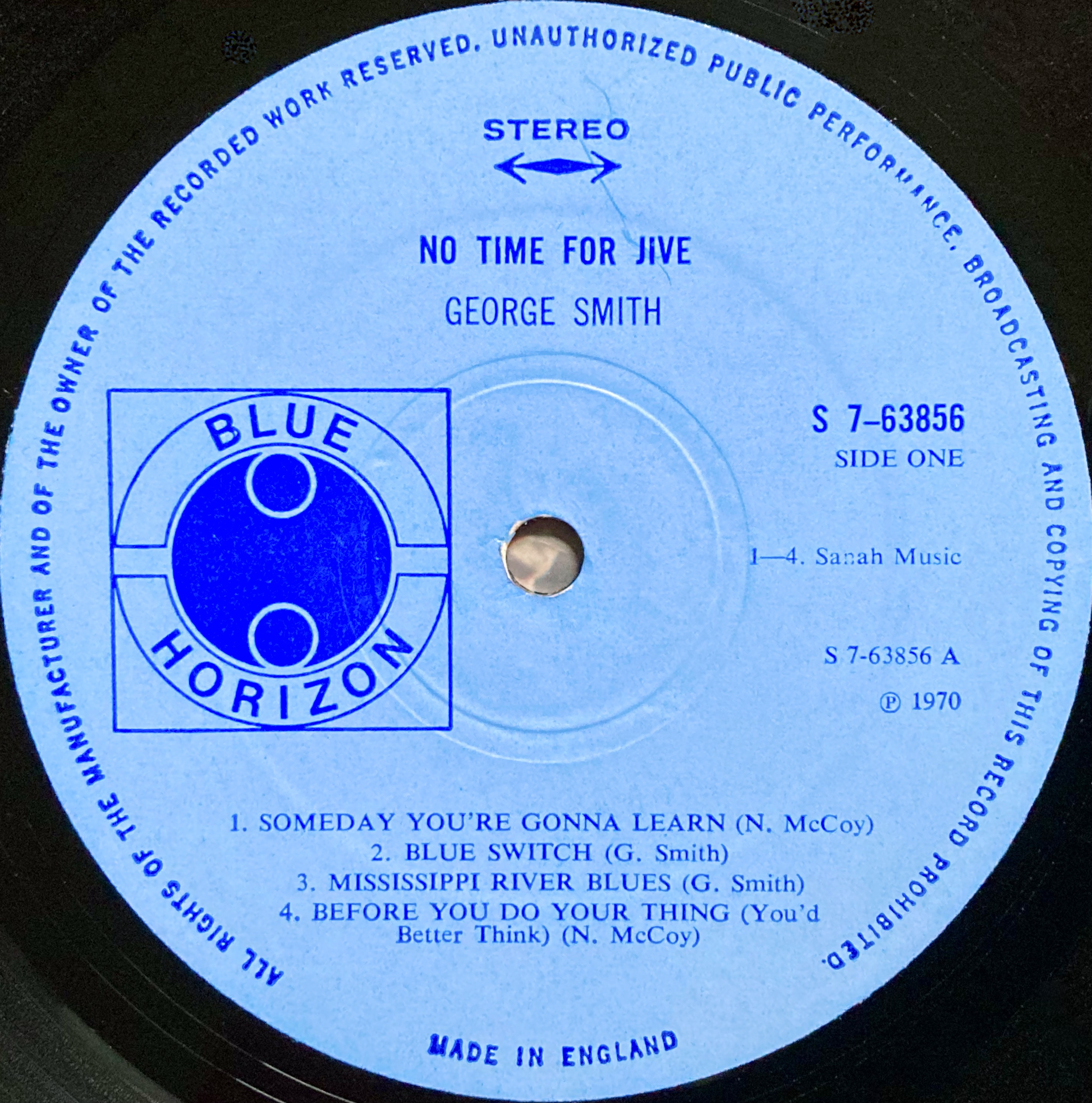 GEORGE SMITH - No time for jive UK-orig LP 1970 - 3