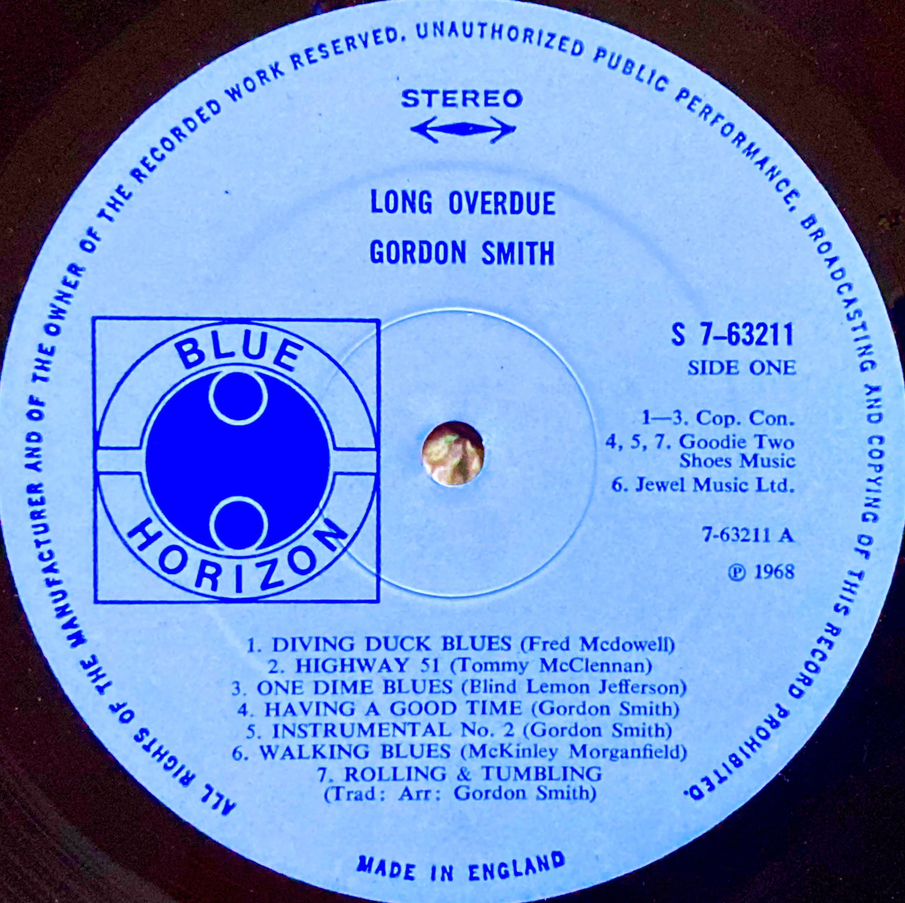 GORDON SMITH - Long overdue UK orig LP 1968 - 4