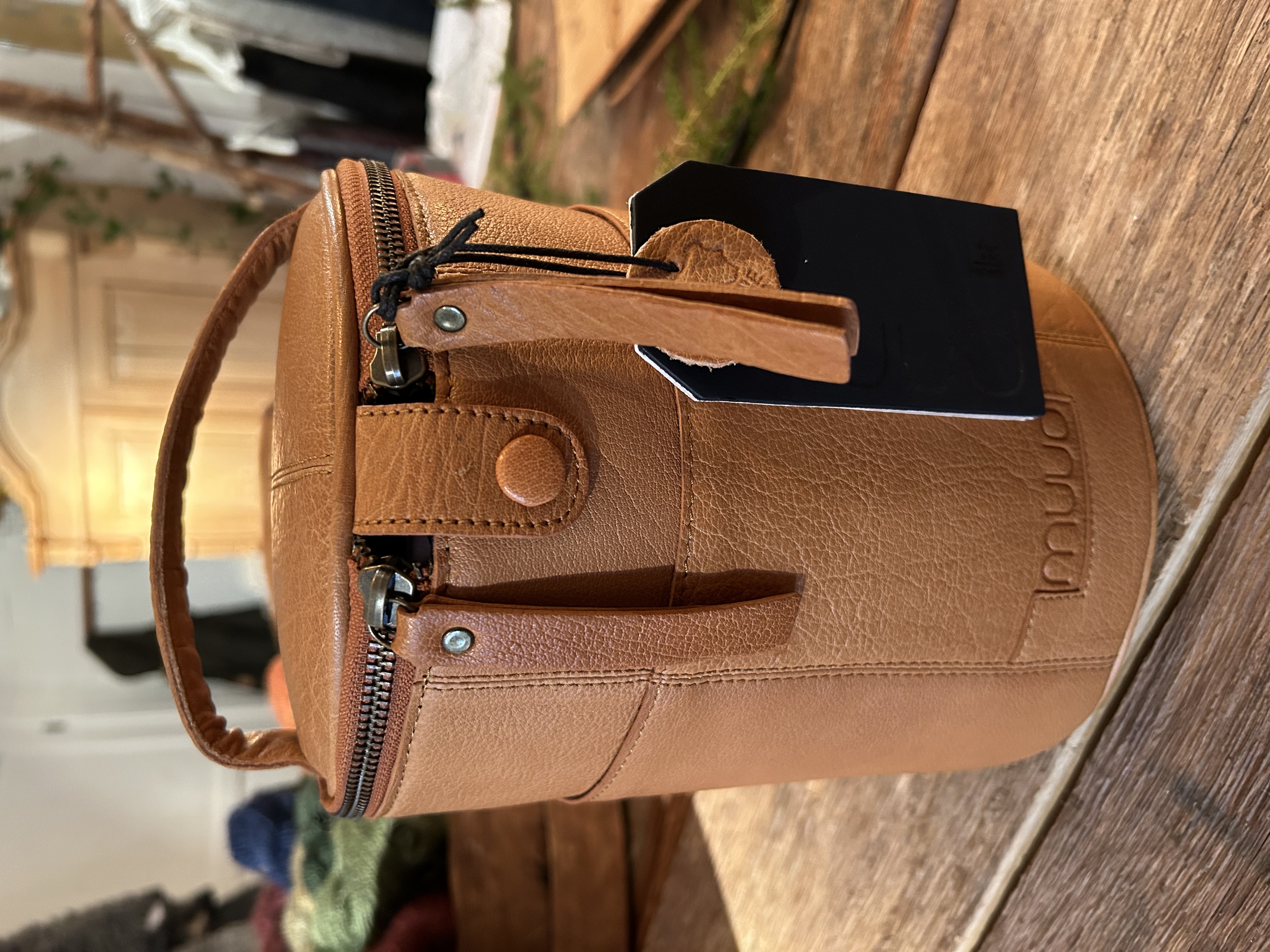 Project bag made of leather