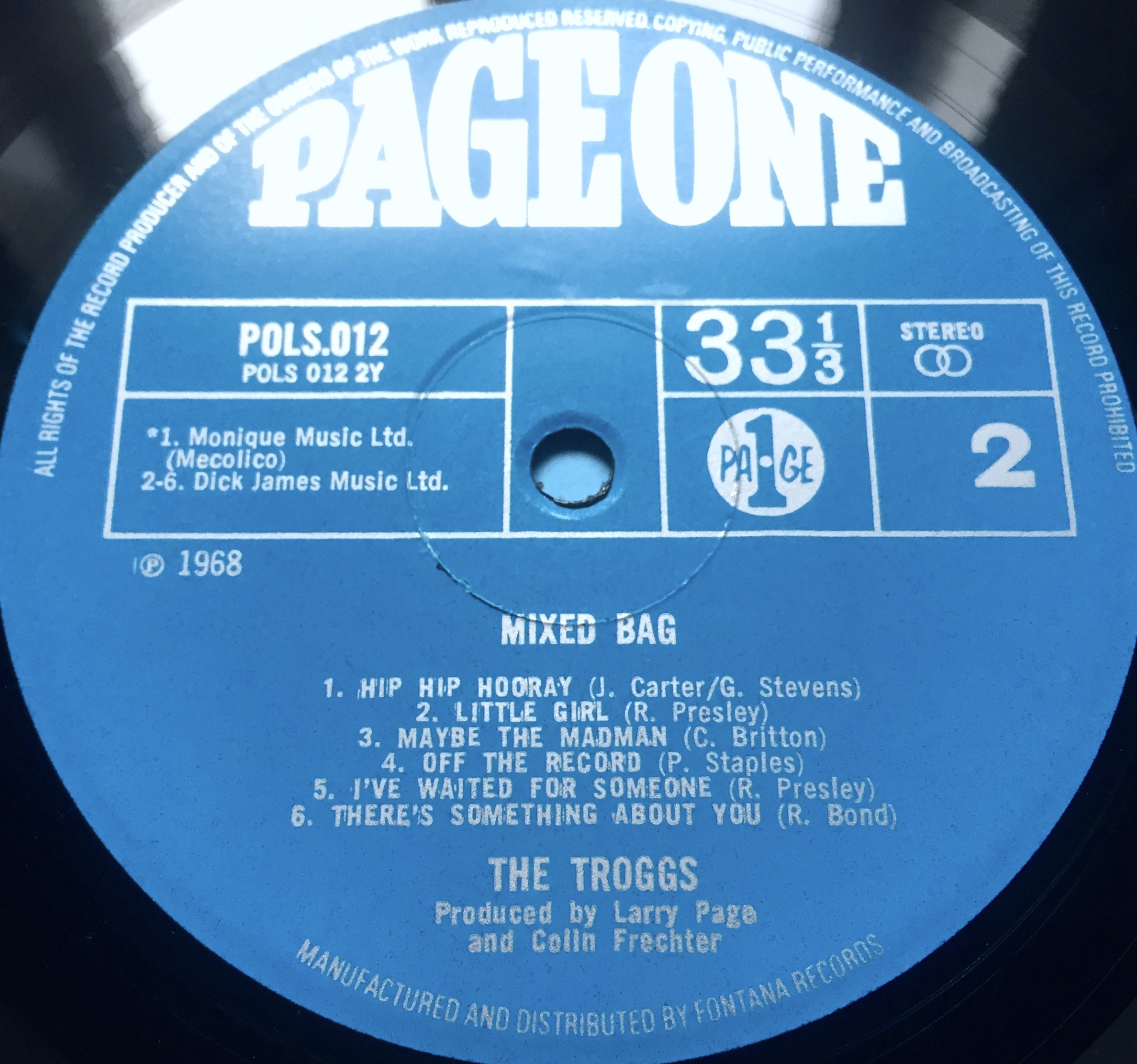 TROGGS - Mixed bag UK-orig LP 1968 - 5