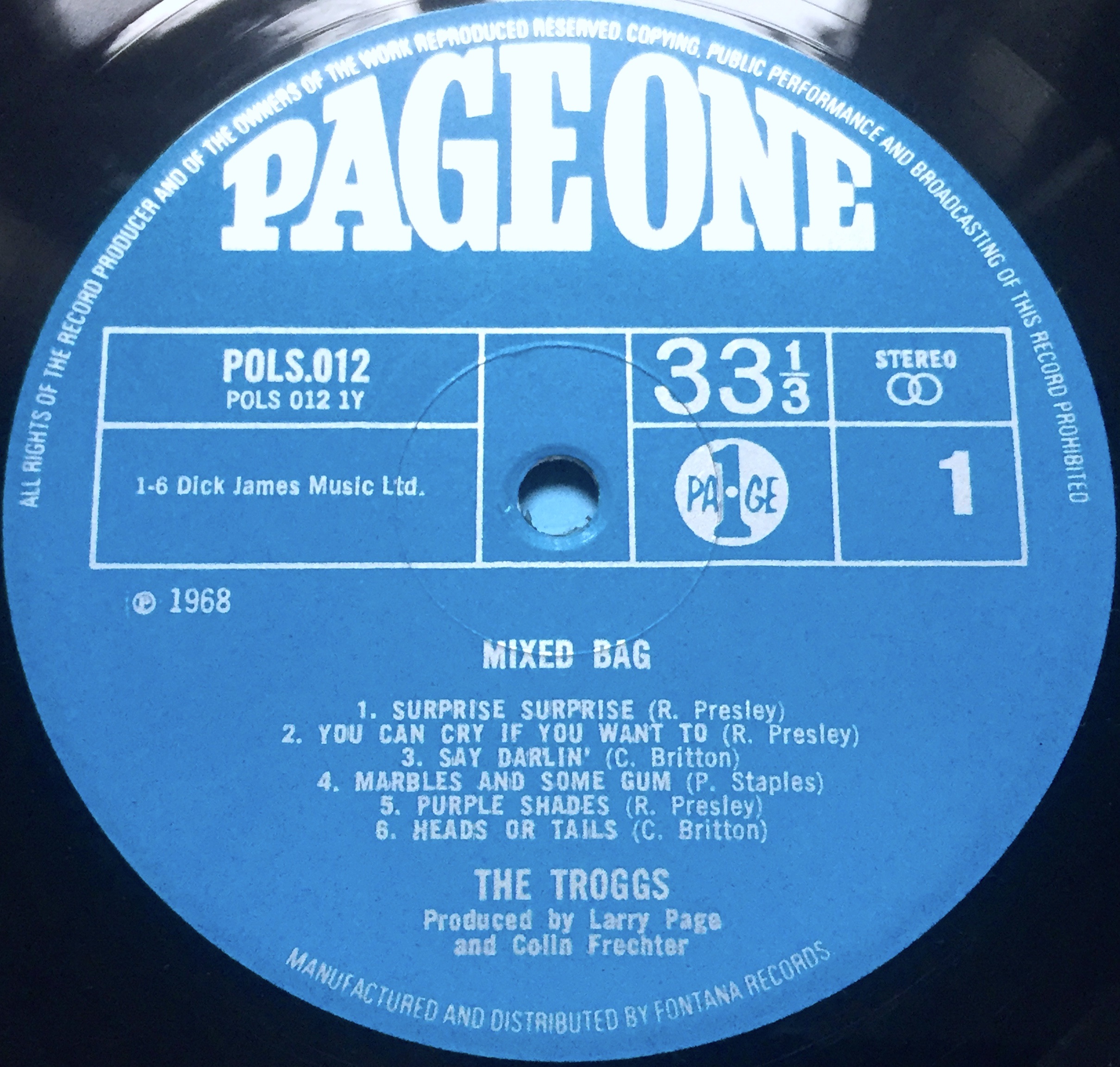 TROGGS - Mixed bag UK-orig LP 1968 - 4