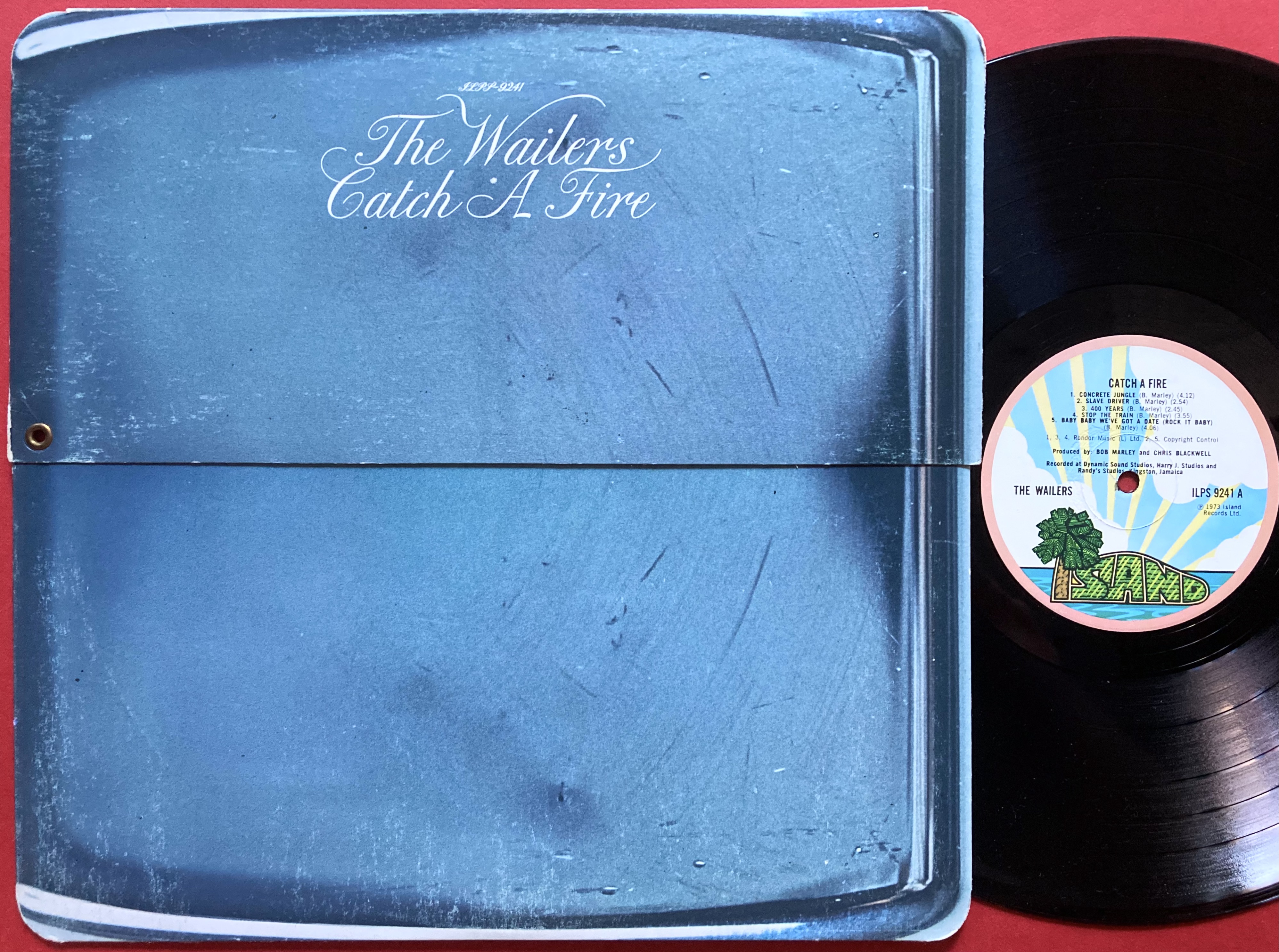 WAILERS (BOB MARLEY) Catch a fire UK-orig LP 1973 Nostalgipalatset