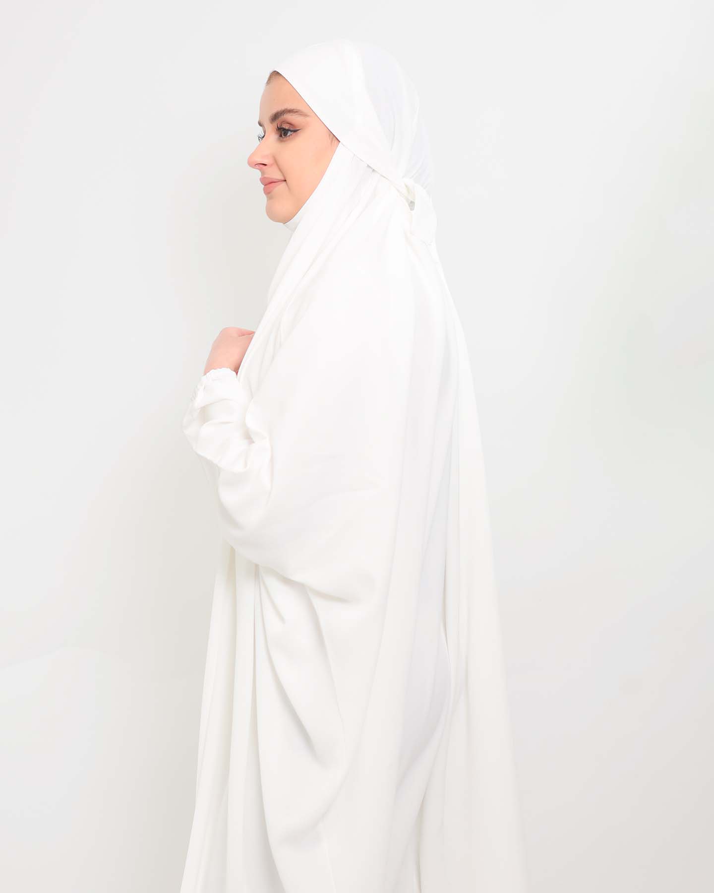 Jilbab Abaya - White - 3