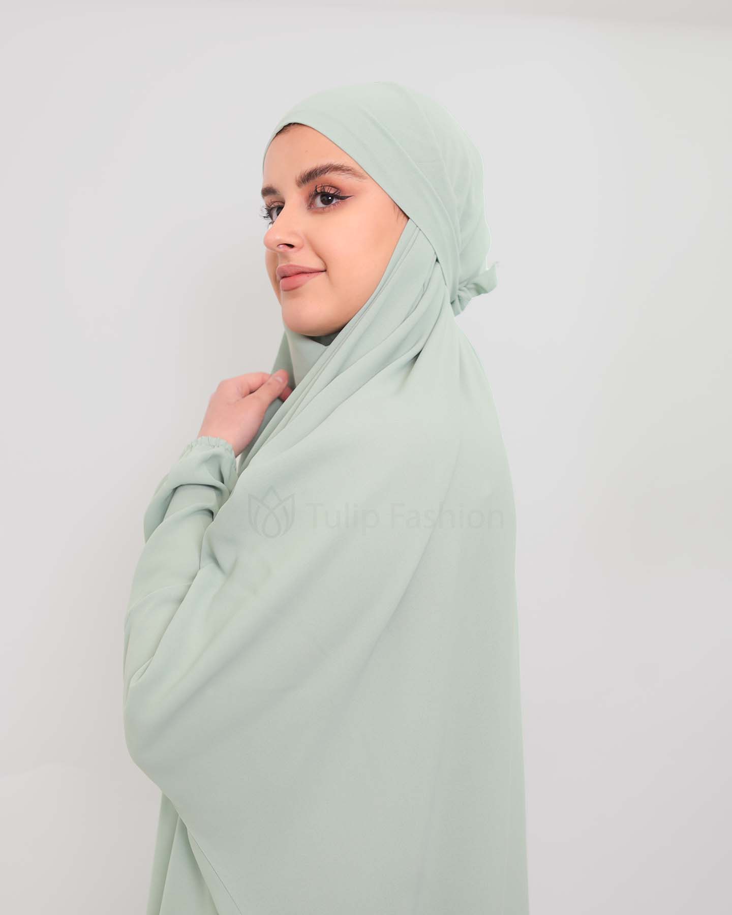 Jilbab Abaya - Pistachio Green - 4
