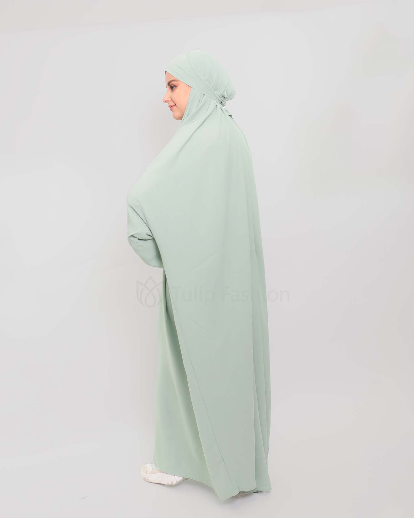 Jilbab Abaya - Pistachio Green - 3