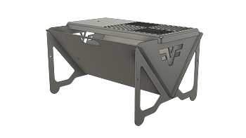 Falken Fabrication Overland Firepit - Ihopfällbar eldstad 