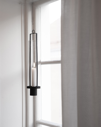 Hulevik - Black hanging candle lantern - 2