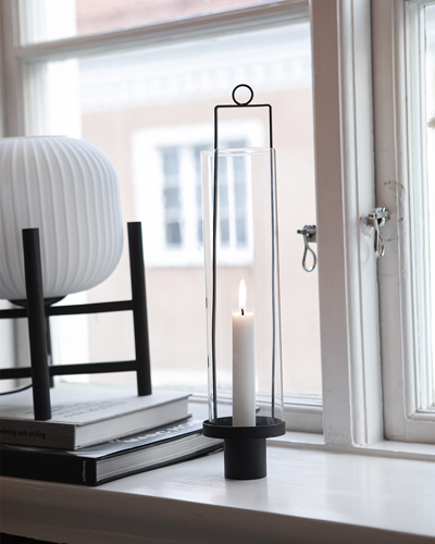 Hulevik - Black hanging candle lantern - 4