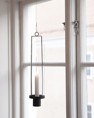 Hulevik - Black hanging candle lantern - 5