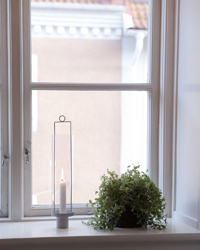 Hulevik - Greige hanging candle lantern - 4