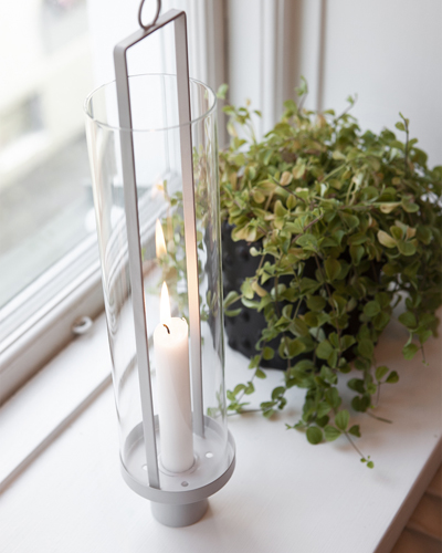 Hulevik - Greige hanging candle lantern - 5