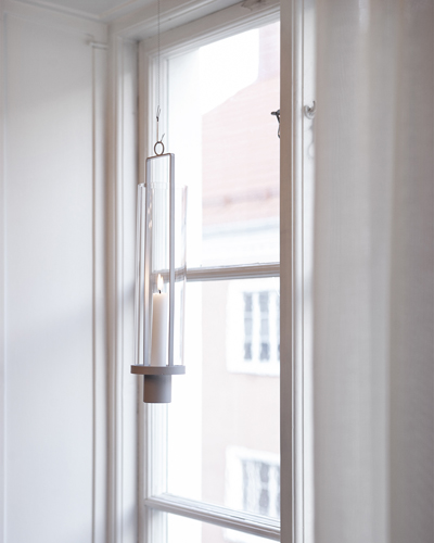 Hulevik - Greige hanging candle lantern - 3