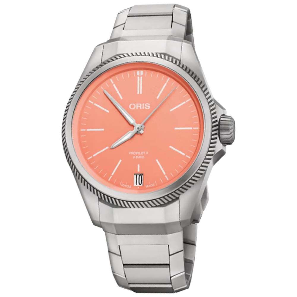 01 400 7778 7158-07 7 20 01TLC Oris ProPilot X Calibre 400 39 rosa