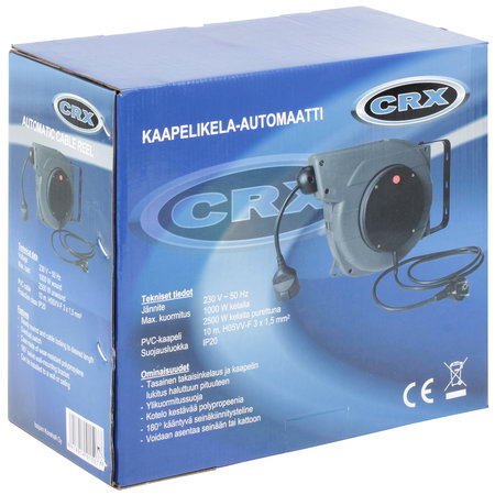 Kabelupprullare 10m PVC IP20 - 2