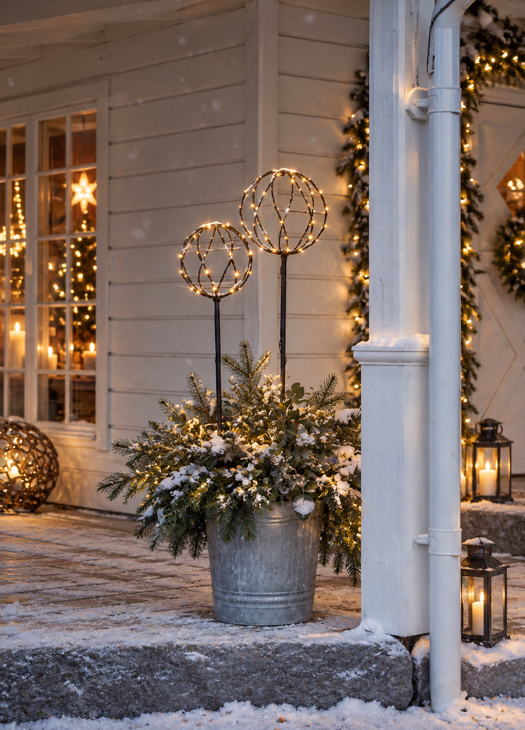 Light ball - Ball with lighting - 2-pack - Outdoor decoration