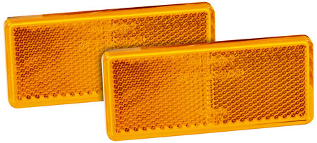 Reflex 96x42mm gul självhäftande 2st