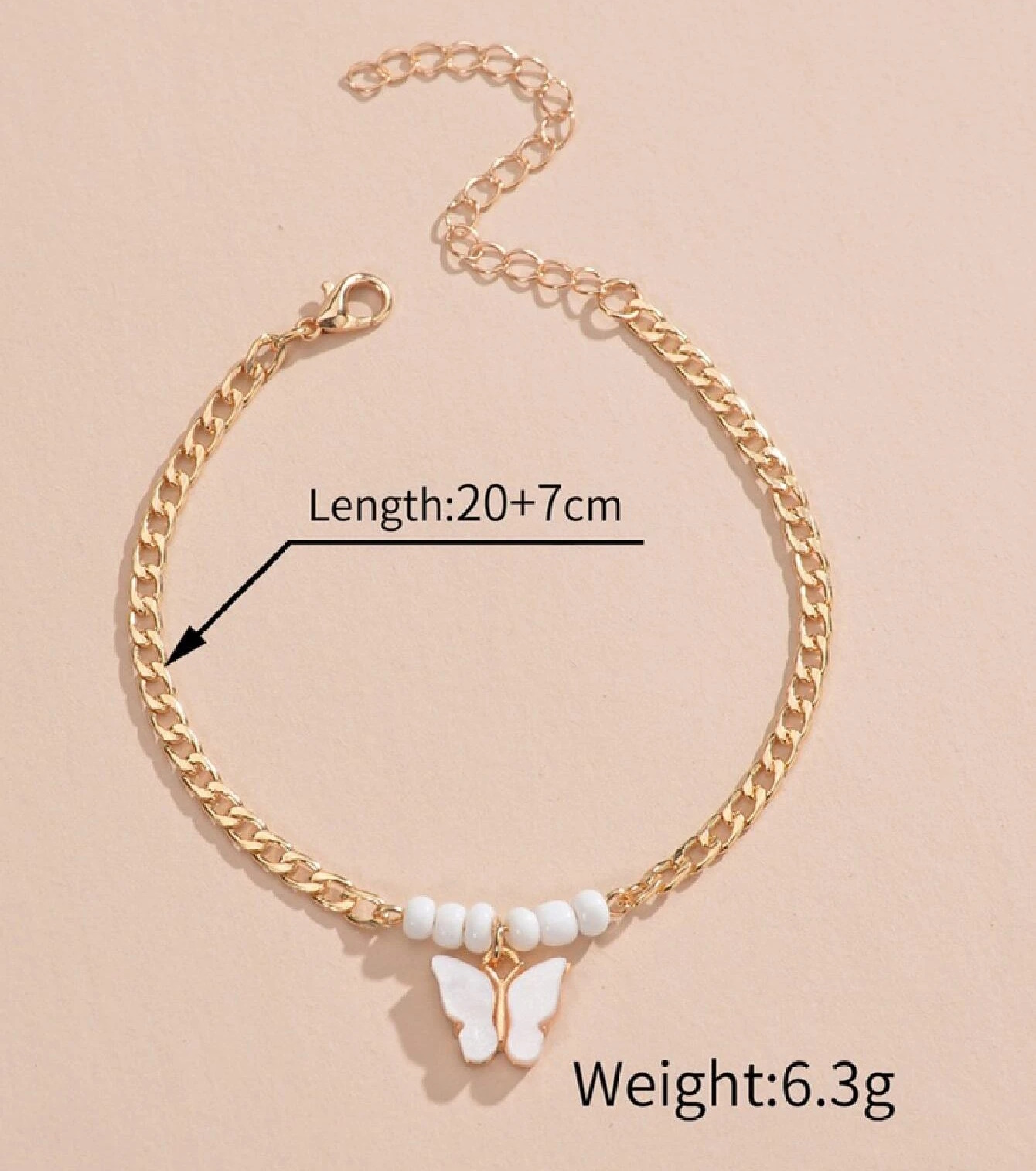 Anklet gold online chain