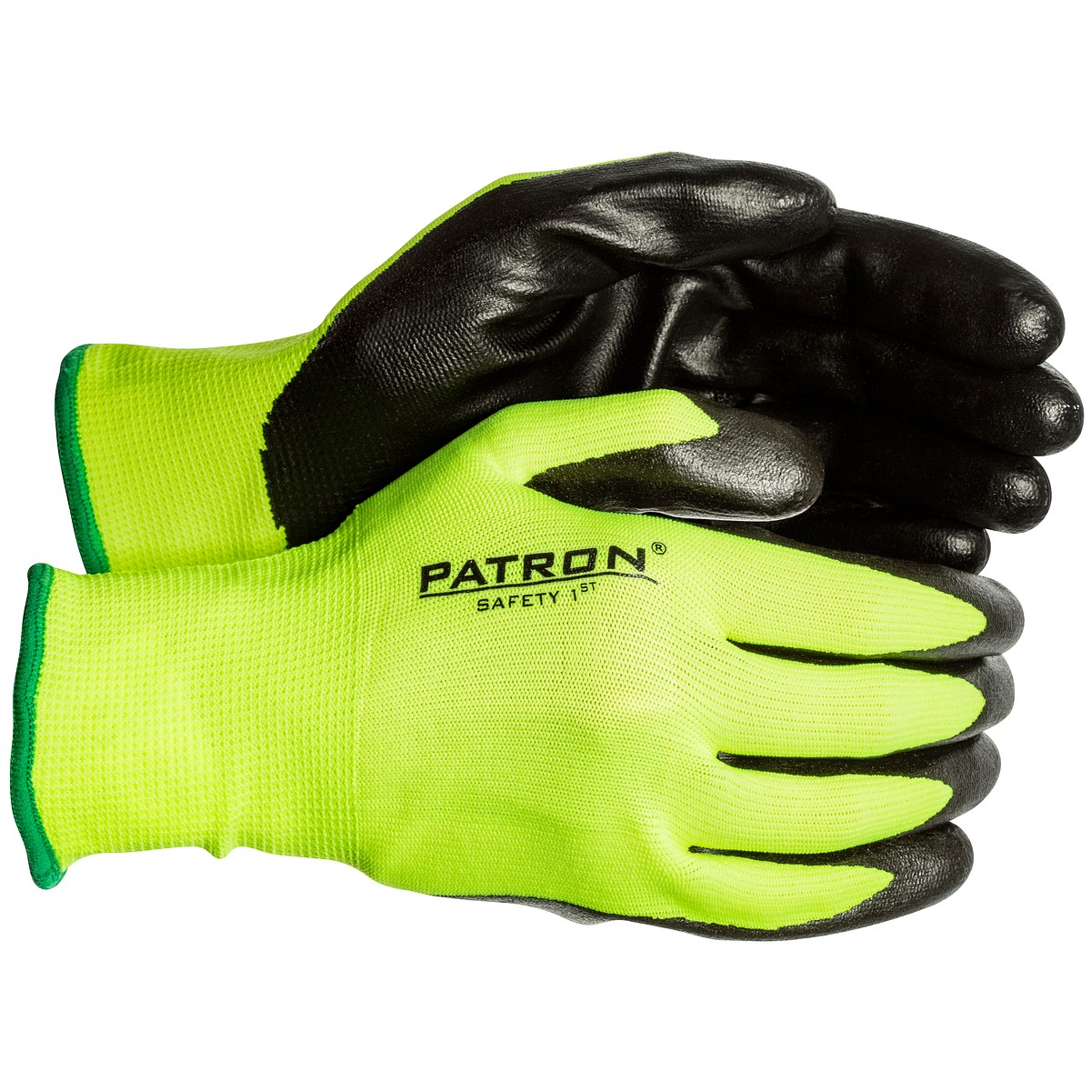 Arbetshandskar st.8 Nitril-Belagd HI-VIS Nylon
