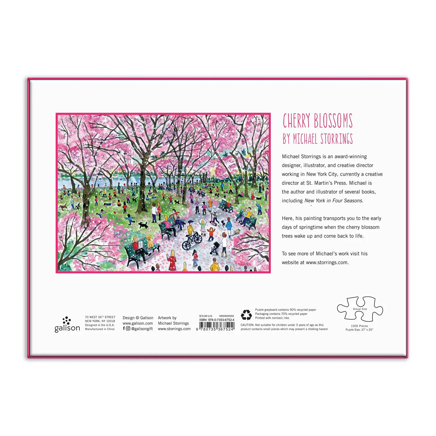 Michael Storrings Cherry Blossoms 1000 Piece Puzzle - 5