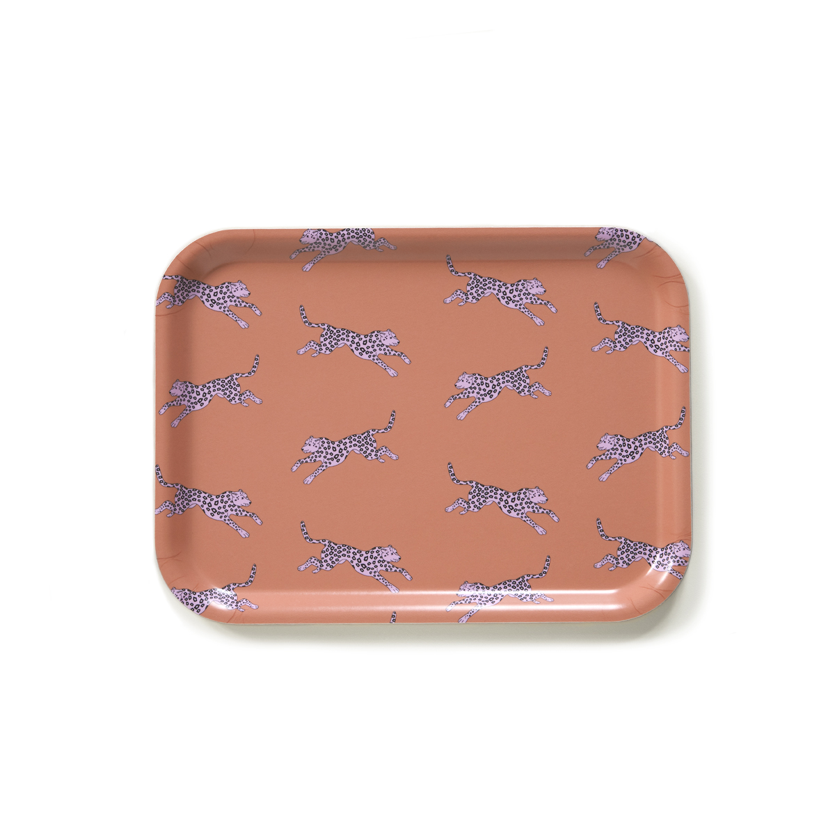 Orange Leopard Serving Tray - 27x20 cm