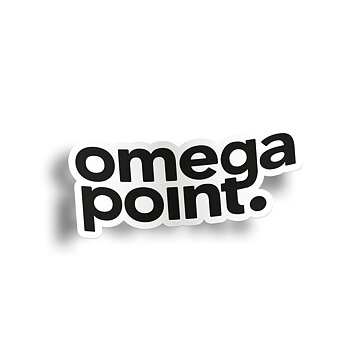 Klisterdekal svart Omegapoint 10cm
