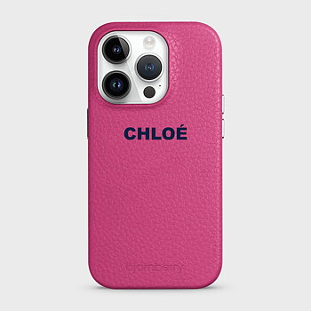 iPhone 14 Pro Personalised Leather Case - Name