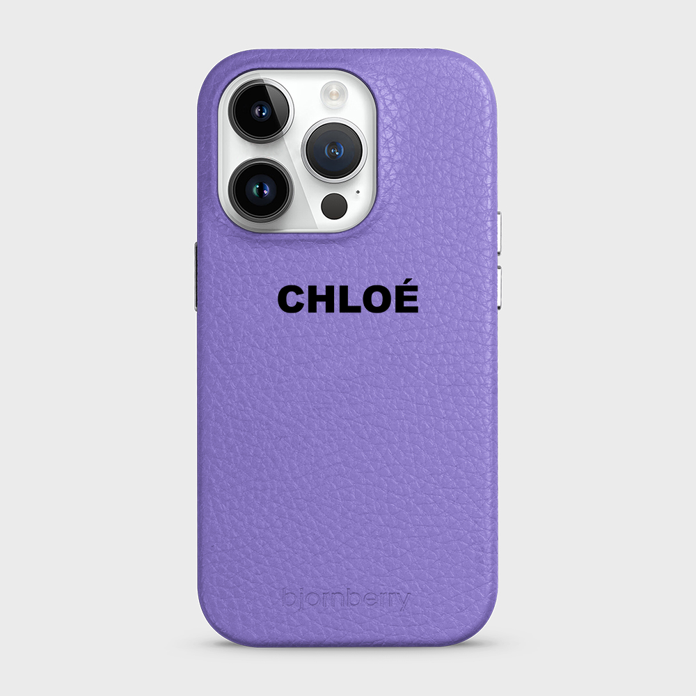 iPhone 14 Pro Personalised Leather Case - Name - 11