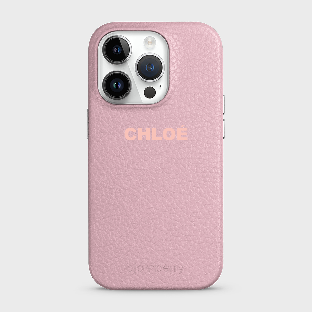 iPhone 14 Pro Personalised Leather Case - Name - 17