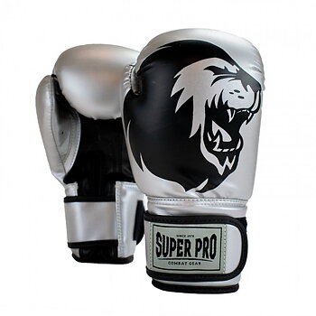 Super Pro Boxhandske Talent Kids Silver/Svart 8 oz