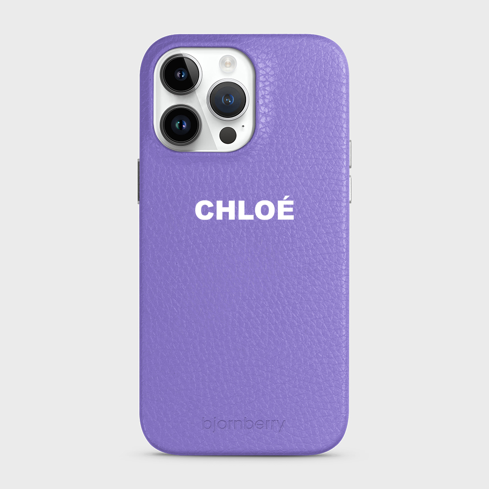iPhone 14 Pro Max Personalised Leather Case - Name - 12