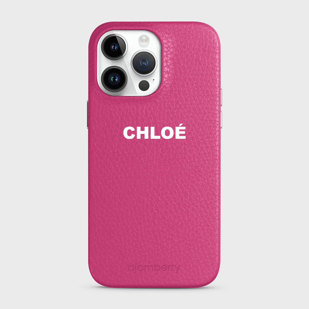 iPhone 14 Pro Max Personalised Leather Case - Name - 20