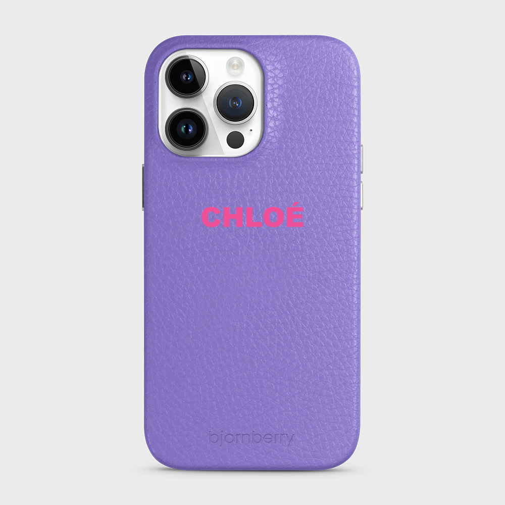 iPhone 14 Pro Max Personalised Leather Case - Name - 8