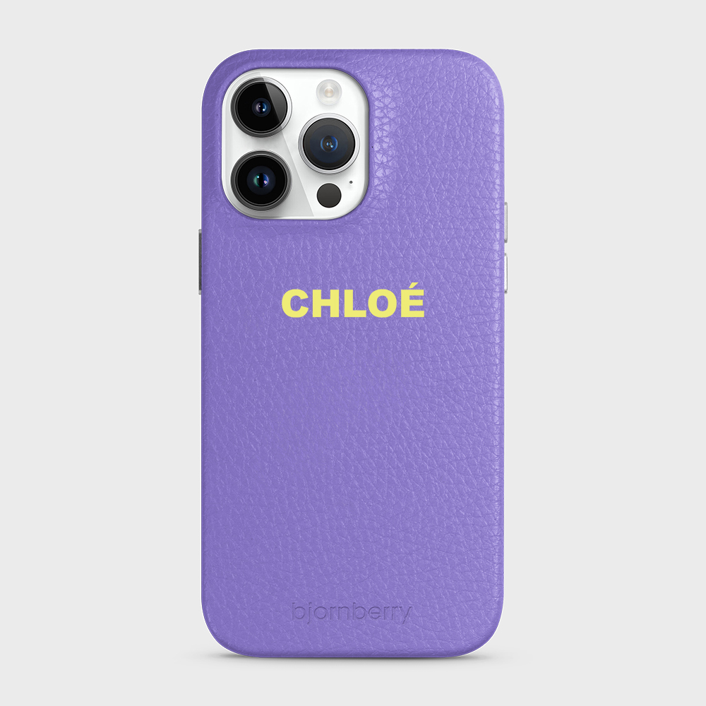 iPhone 14 Pro Max Personalised Leather Case - Name - 13