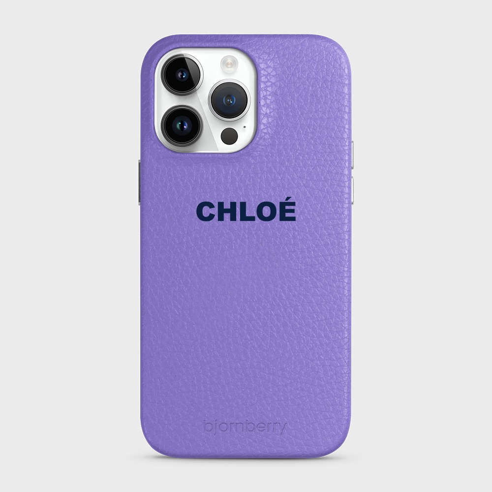 iPhone 14 Pro Max Personalised Leather Case - Name - 14