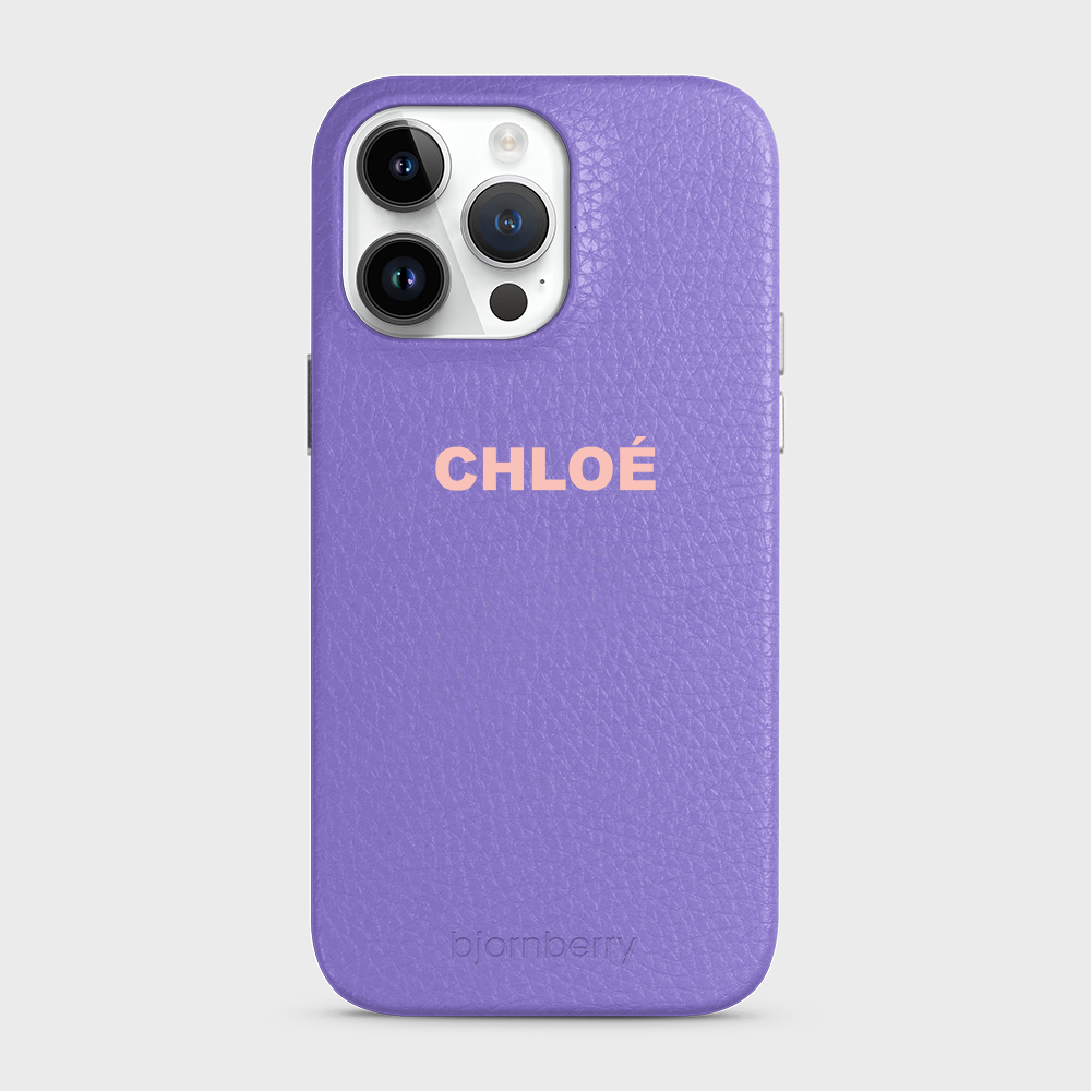 iPhone 14 Pro Max Personalised Leather Case - Name - 9