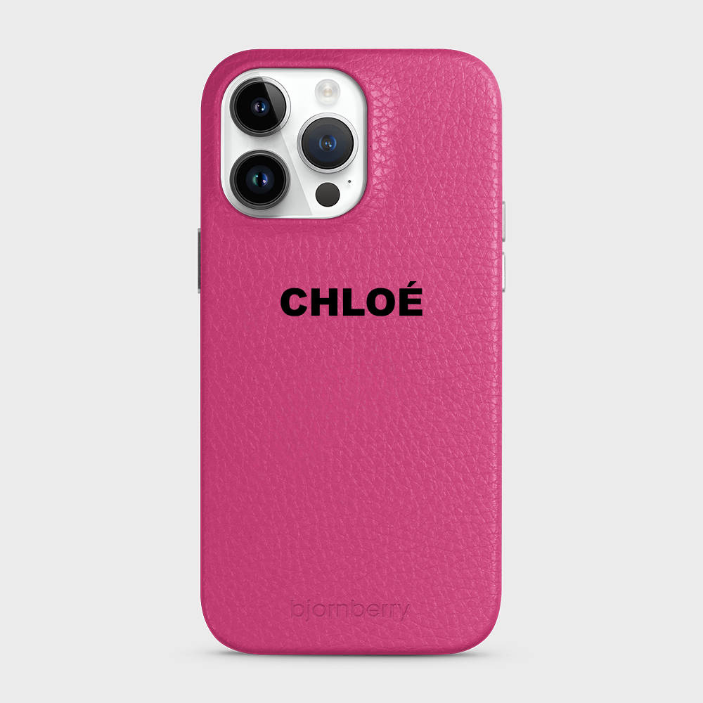 iPhone 14 Pro Max Personalised Leather Case - Name - 19