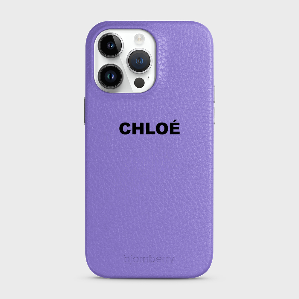 iPhone 14 Pro Max Personalised Leather Case - Name - 11