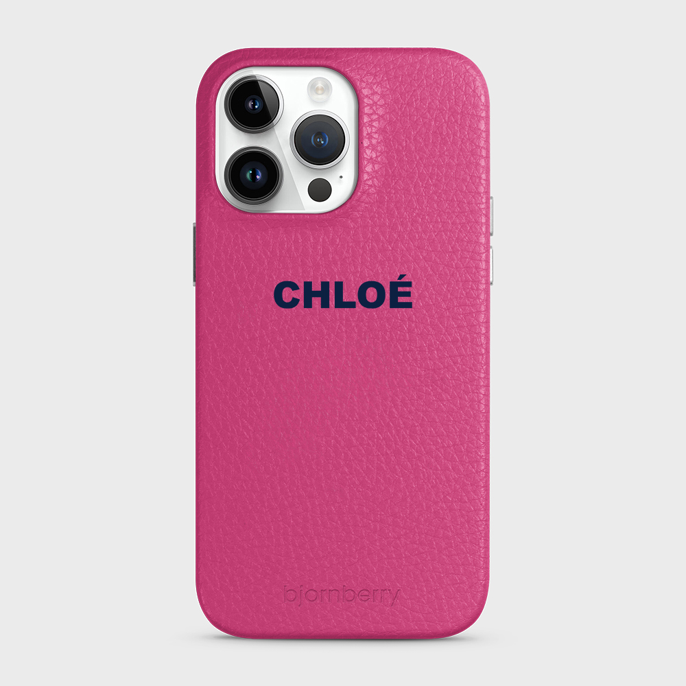 iPhone 14 Pro Max Personalised Leather Case - Name - 15