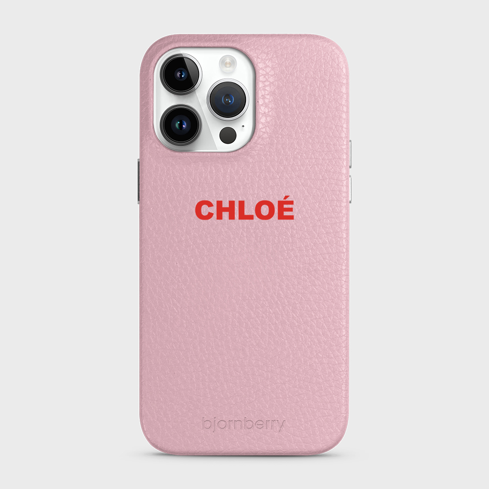 iPhone 14 Pro Max Personalised Leather Case - Name - 3